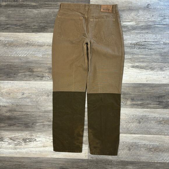 Redhead Two Toned Brown Green Mens 34x32 Brush Guard Tapered Hunting Field Pants - Picture 3 of 10